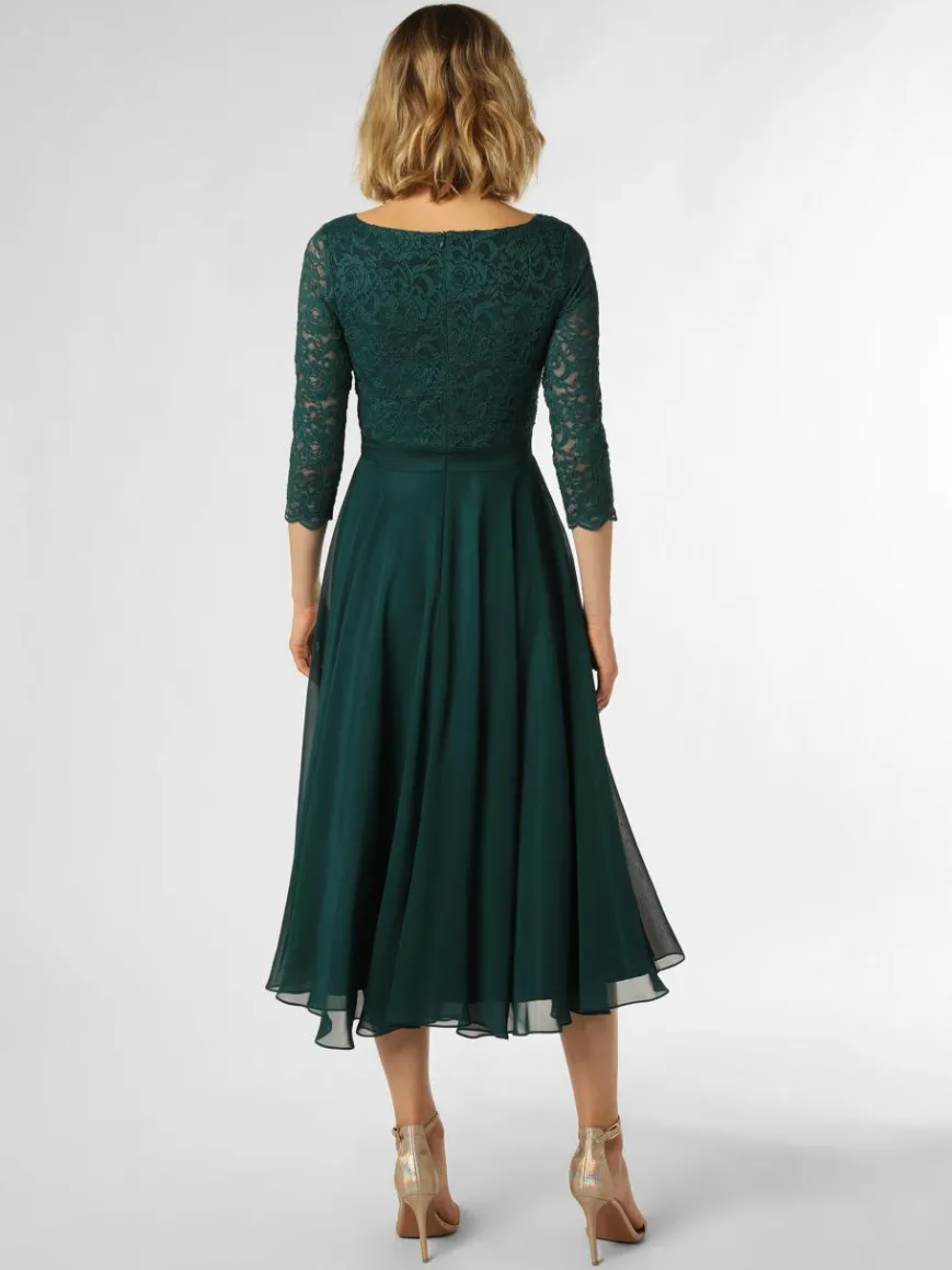 Swing Kleider*Damen Abendkleid tanne uni