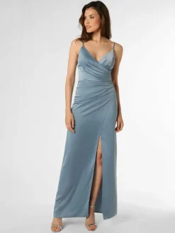 Marie Lund Kleider*Damen Abendkleid hellblau uni