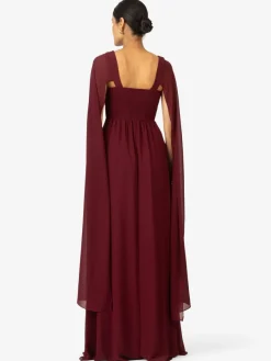 Kraimod Kleider*Damen Abendkleid bordeaux uni
