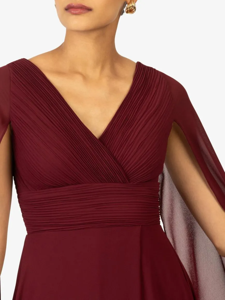 Kraimod Kleider*Damen Abendkleid bordeaux uni