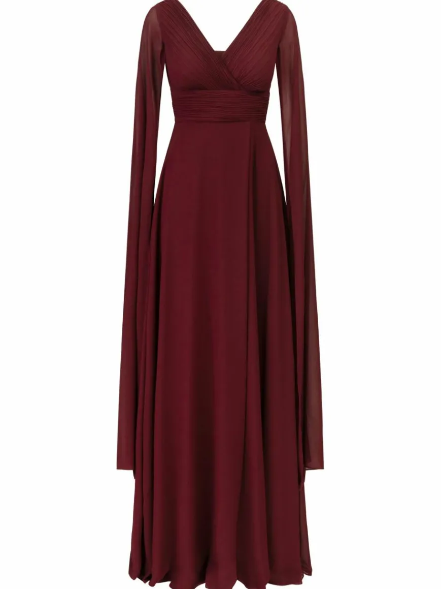 Kraimod Kleider*Damen Abendkleid bordeaux uni