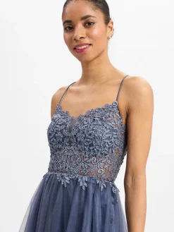 VM Kleider*Damen Abendkleid lila uni