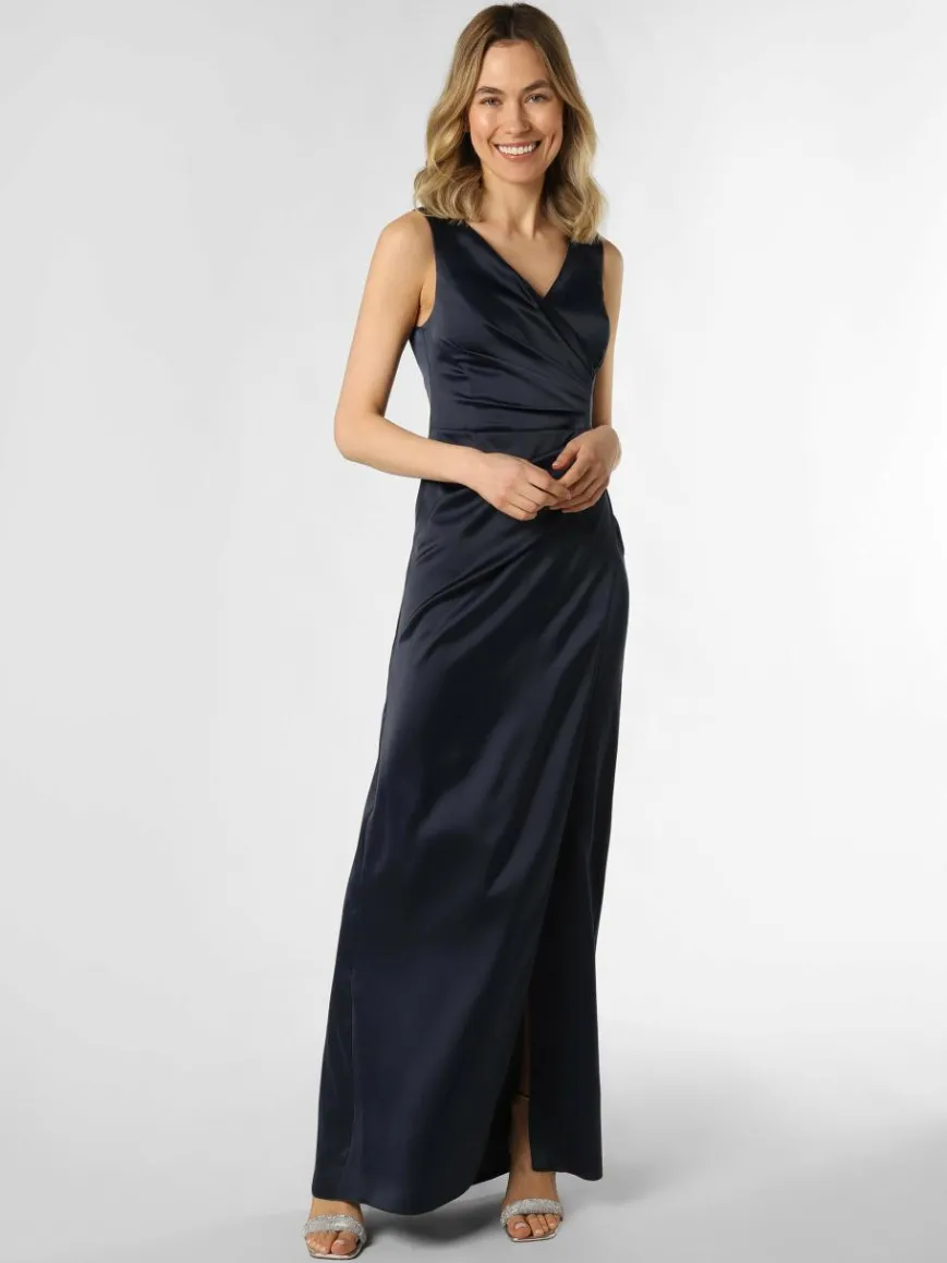 Marie Lund Kleider*Damen Abendkleid marine uni