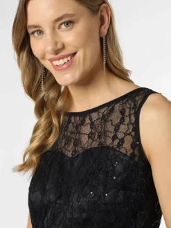 Marie Lund Kleider*Damen Abendkleid marine uni