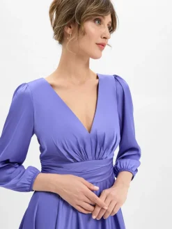 Marie Lund Kleider*Damen Abendkleid lila uni