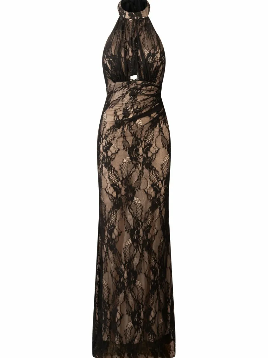 Kraimod Kleider*Damen Abendkleid schwarz gemustert