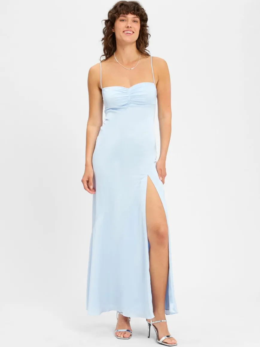 Marie Lund Kleider*Damen Abendkleid hellblau uni