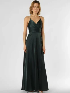 Marie Lund Kleider*Damen Abendkleid tanne uni