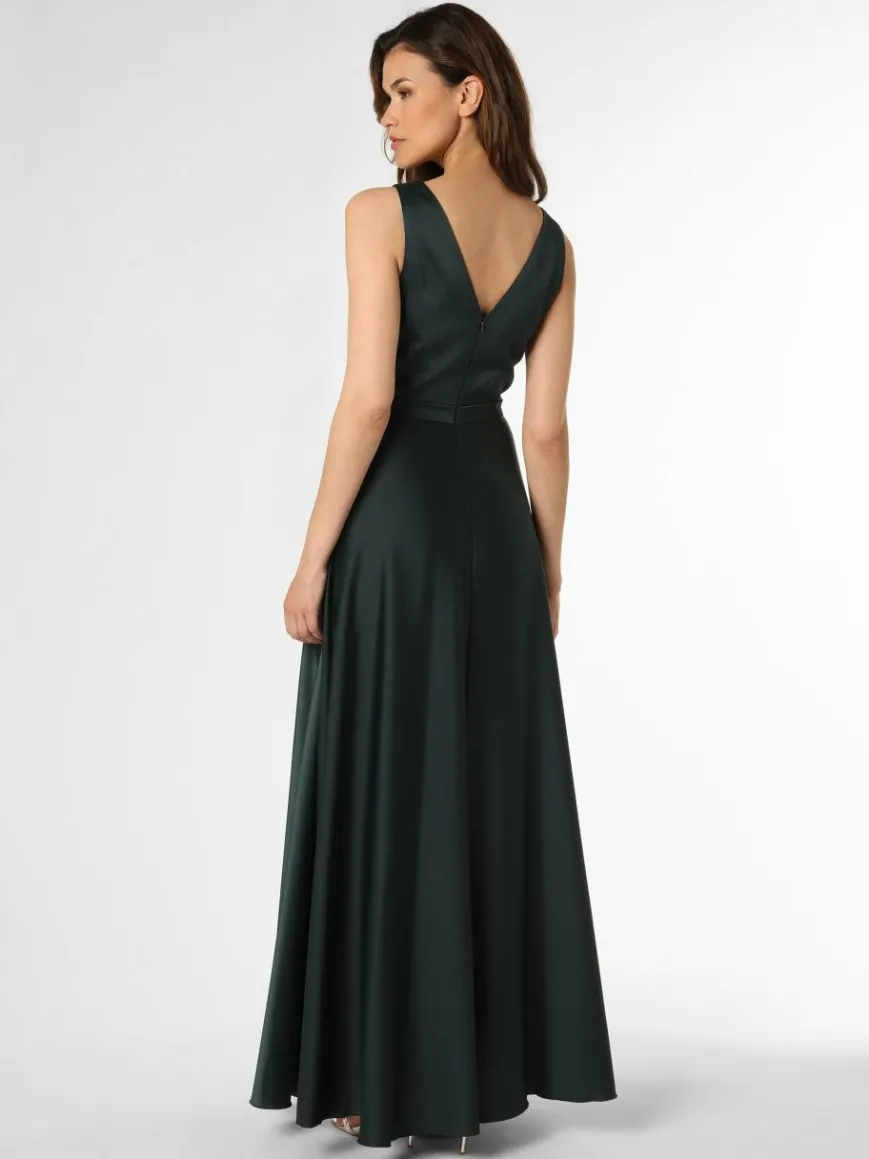 Marie Lund Kleider*Damen Abendkleid tanne uni