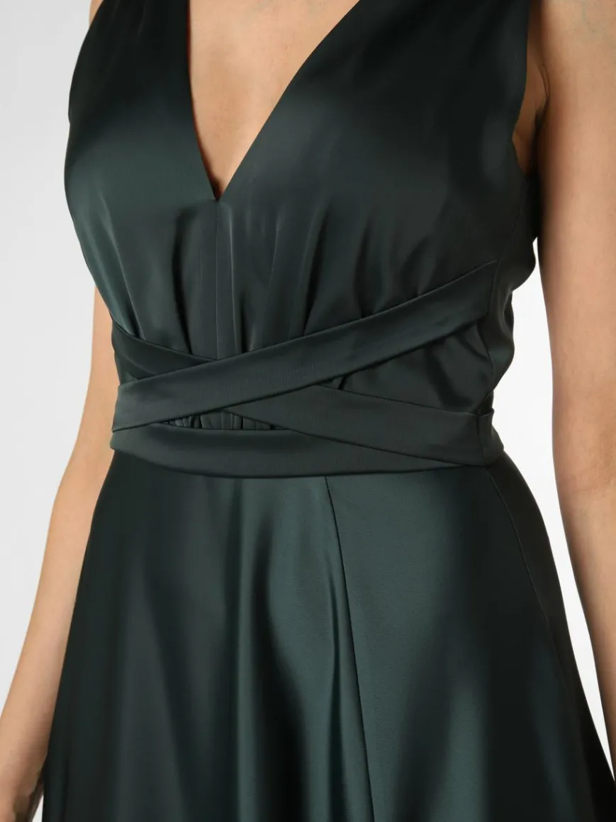 Marie Lund Kleider*Damen Abendkleid tanne uni