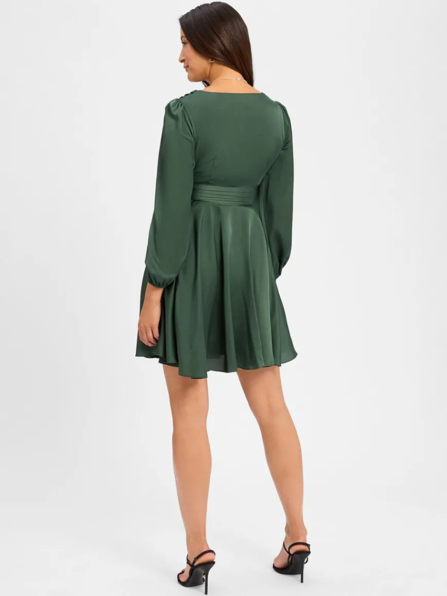 Marie Lund Kleider*Damen Abendkleid smaragd uni