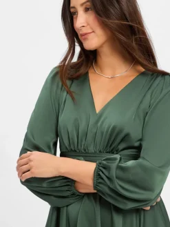 Marie Lund Kleider*Damen Abendkleid smaragd uni