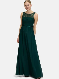 Vera Mont Kleider*Damen Abendkleid petrol smaragd uni