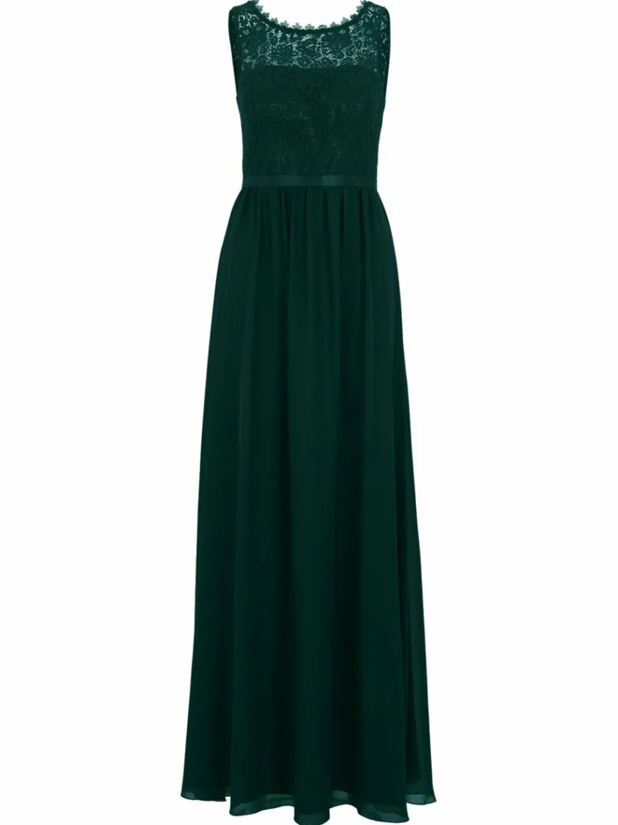 Vera Mont Kleider*Damen Abendkleid petrol smaragd uni