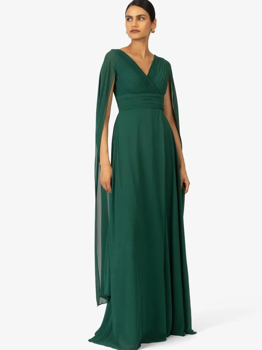 Kraimod Kleider*Damen Abendkleid grün uni