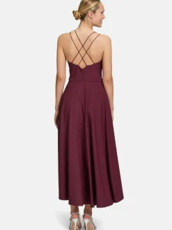 Vera Mont Kleider*Damen Abendkleid bordeaux uni