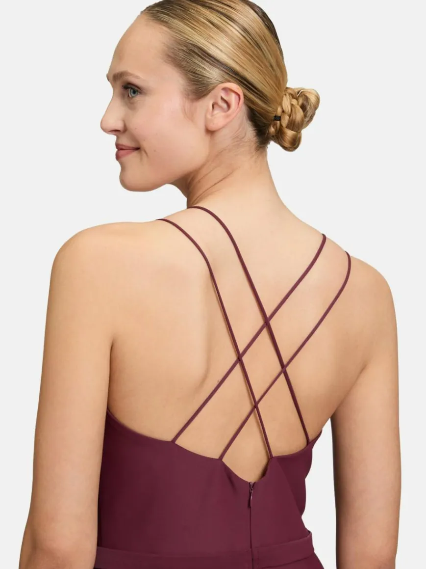 Vera Mont Kleider*Damen Abendkleid bordeaux uni