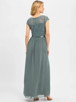 Swing Kleider*Damen Abendkleid schilf uni