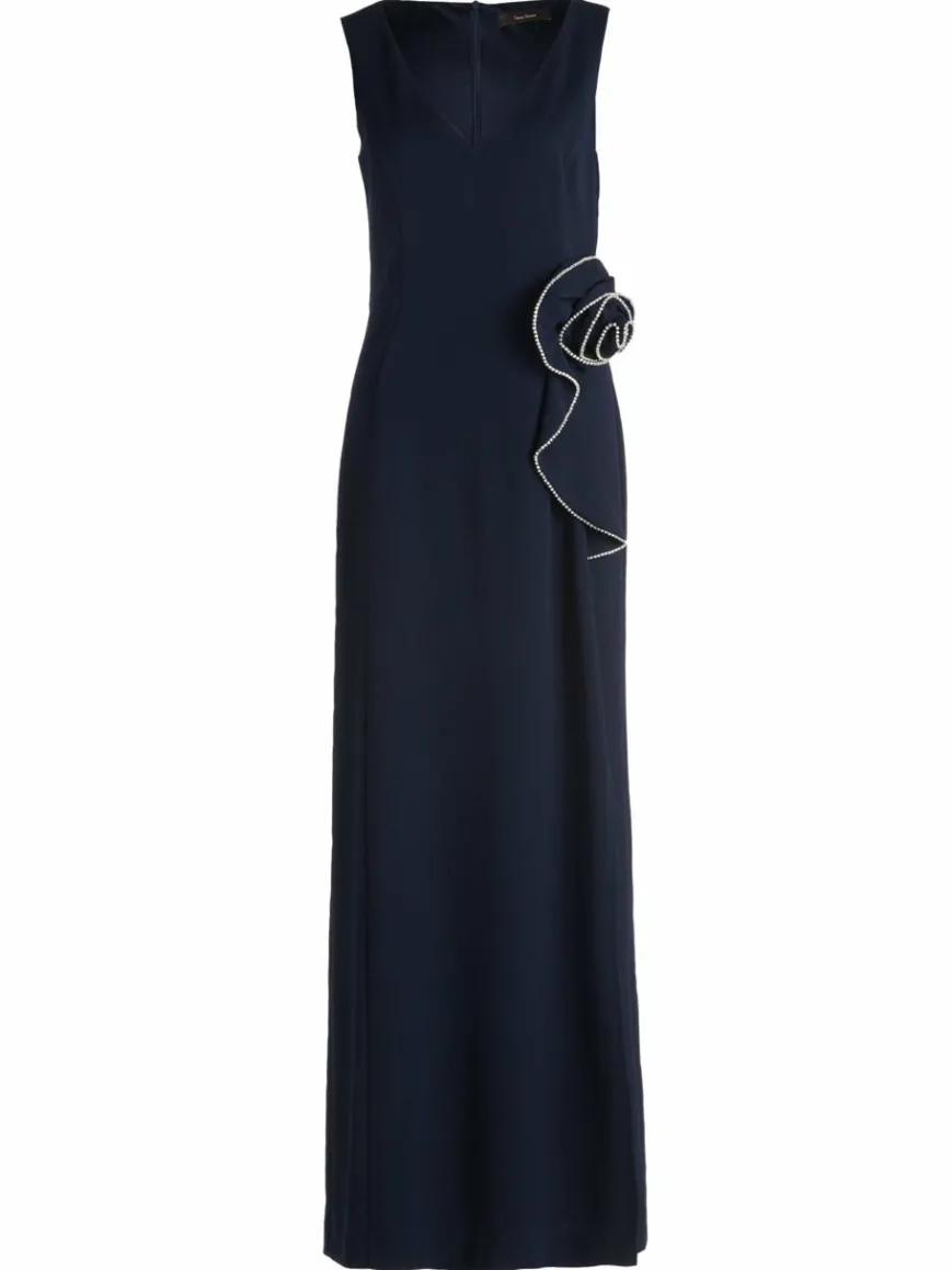 Vera Mont Kleider*Damen Abendkleid marine blau uni