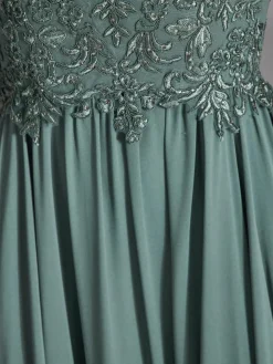 Hey Kyla Kleider*Damen Abendkleid schilf uni