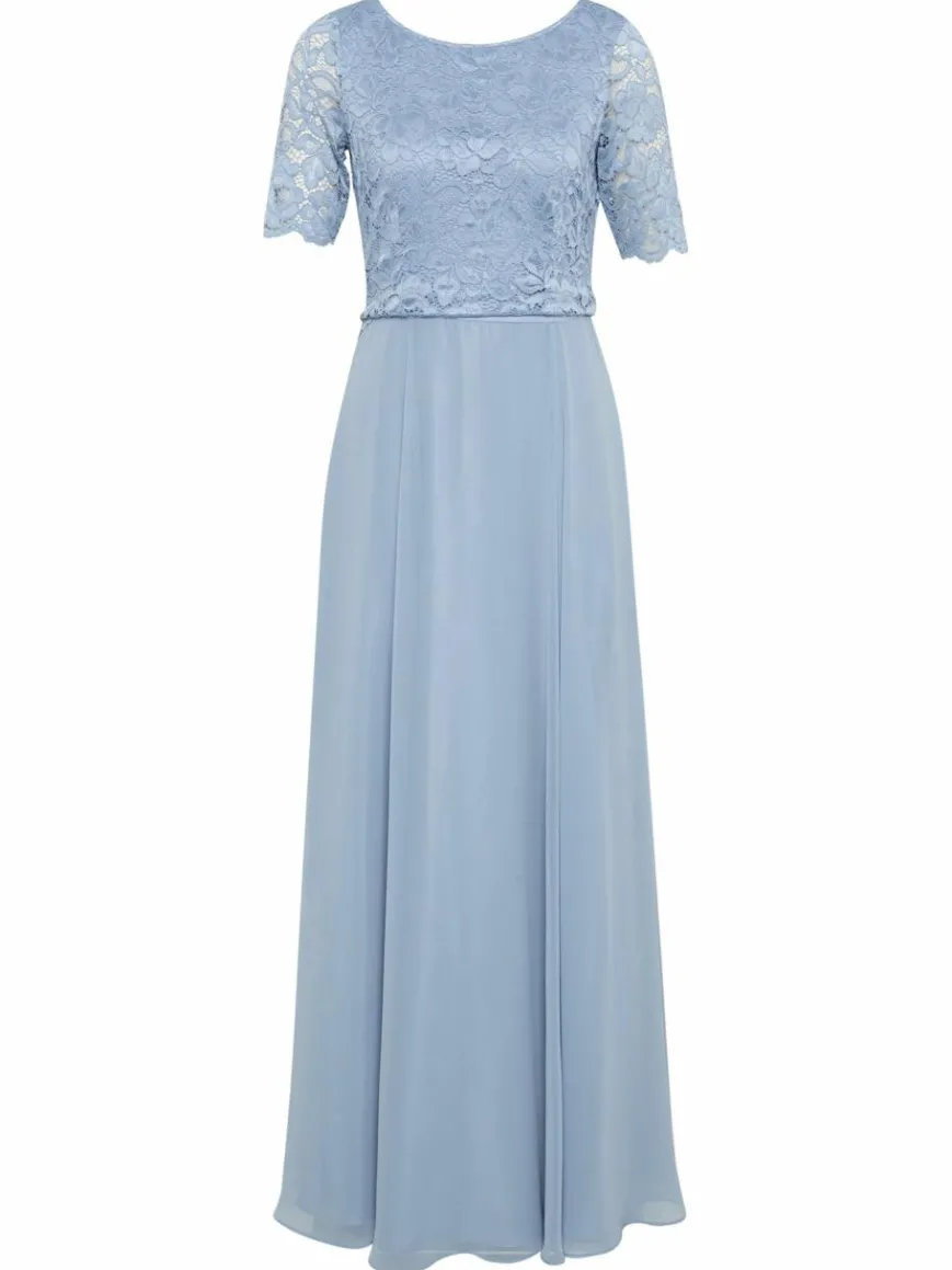 Vera Mont Kleider*Damen Abendkleid blau uni
