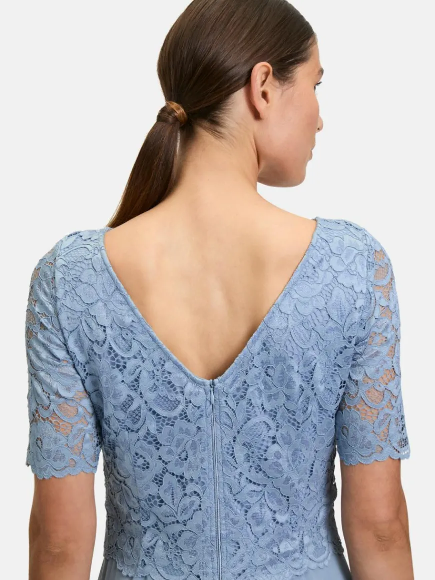 Vera Mont Kleider*Damen Abendkleid blau uni