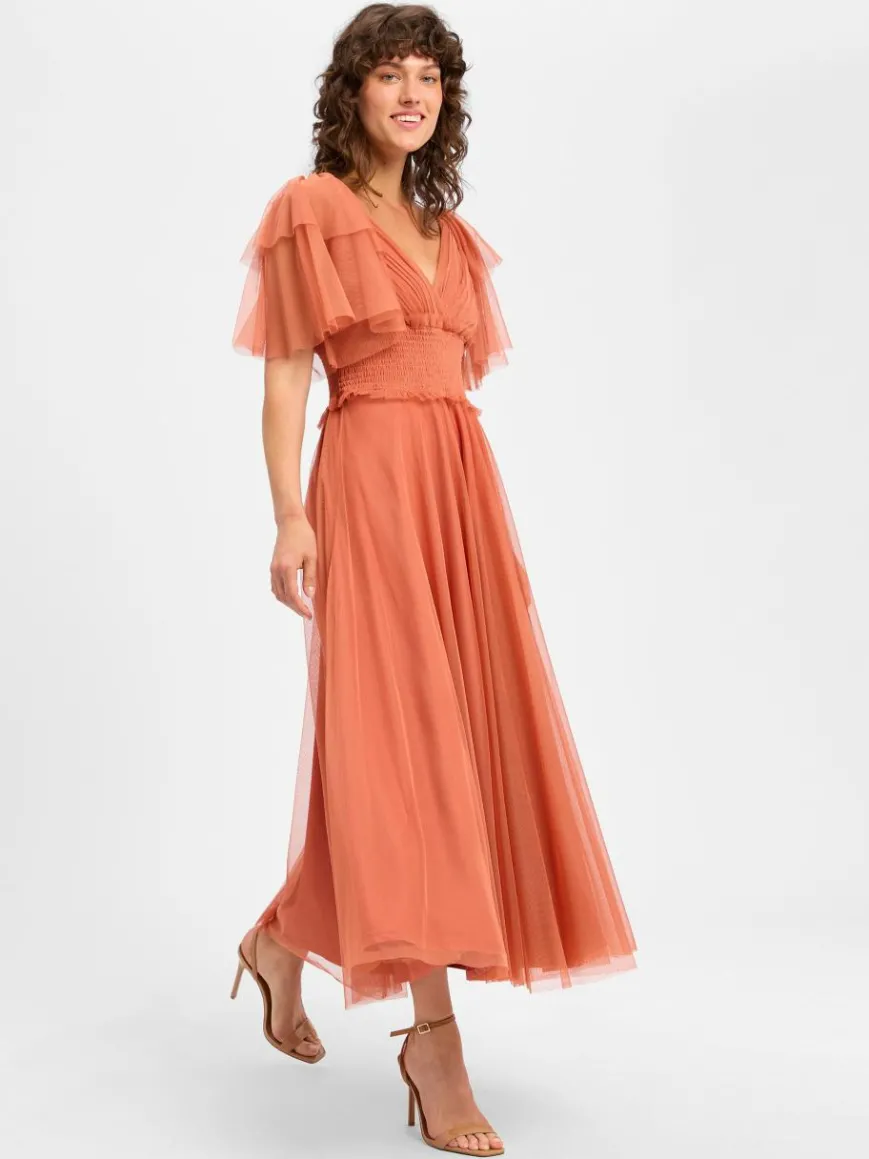 Marie Lund Kleider*Damen Abendkleid terra uni