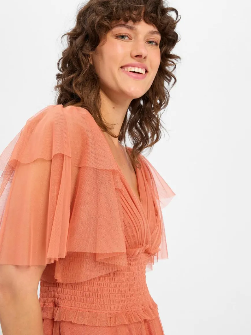 Marie Lund Kleider*Damen Abendkleid terra uni