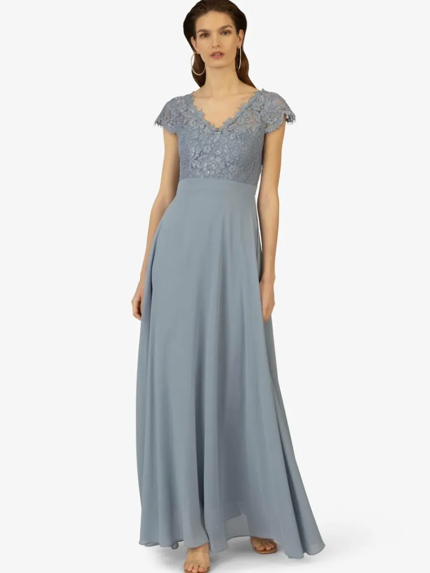 Kraimod Kleider*Damen Abendkleid hellblau uni