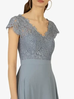 Kraimod Kleider*Damen Abendkleid hellblau uni