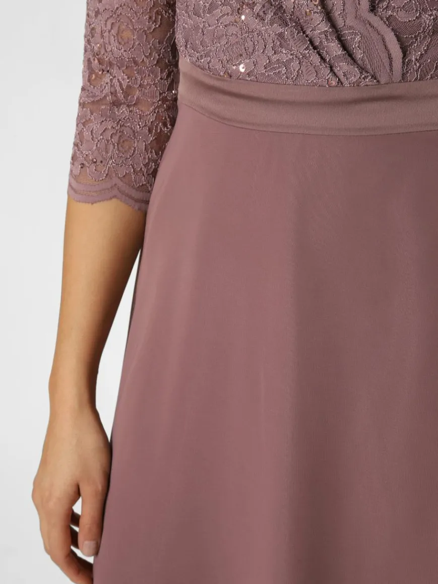 Swing Kleider*Damen Abendkleid aubergine uni