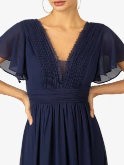 Kraimod Kleider*Damen Abendkleid marine uni