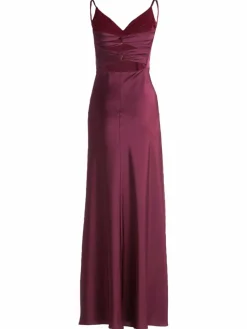 Vera Mont Kleider*Damen Abendkleid bordeaux uni