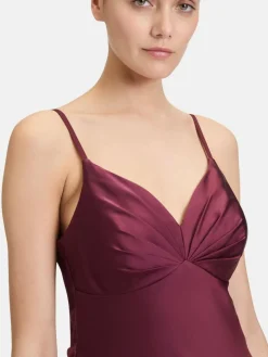 Vera Mont Kleider*Damen Abendkleid bordeaux uni