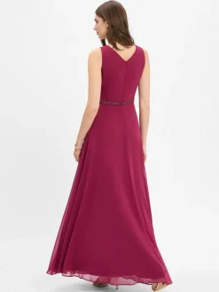 Vera Mont Kleider*Damen Abendkleid bordeaux uni