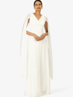 Kraimod Kleider*Damen Abendkleid weiß uni