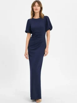 Swing Kleider*Damen Abendkleid marine uni