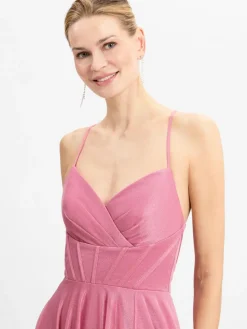 Marie Lund Kleider*Damen Abendkleid altrosa uni