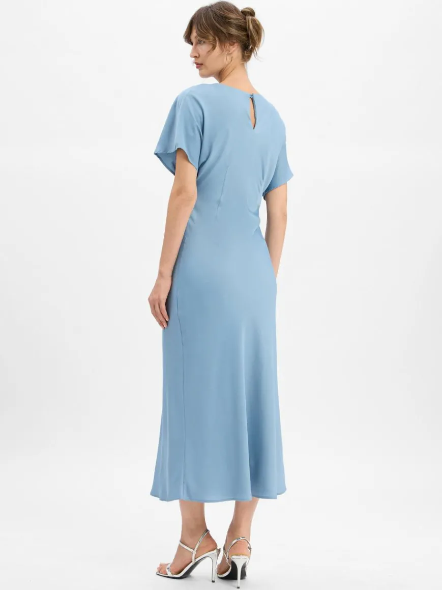 Marie Lund Kleider*Damen Abendkleid hellblau uni