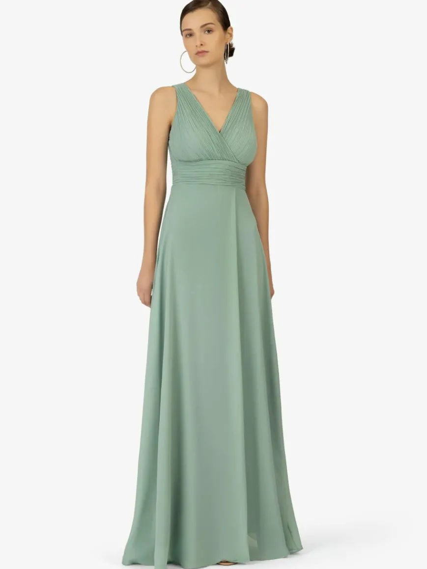 Kraimod Kleider*Damen Abendkleid grün uni