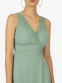 Kraimod Kleider*Damen Abendkleid grün uni