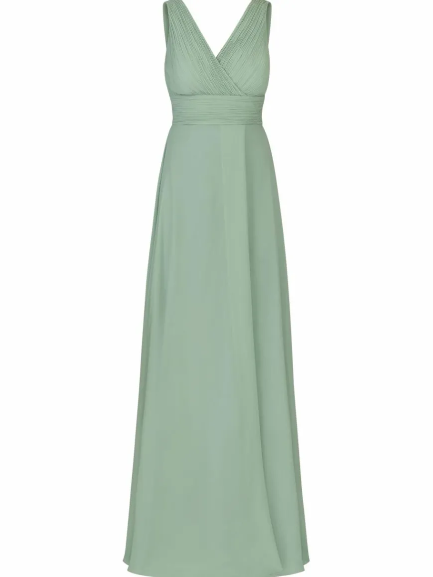 Kraimod Kleider*Damen Abendkleid grün uni