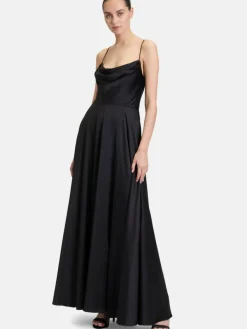 Vera Mont Kleider*Damen Abendkleid schwarz uni
