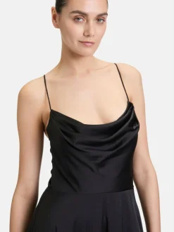 Vera Mont Kleider*Damen Abendkleid schwarz uni