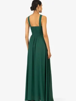 Kraimod Kleider*Damen Abendkleid grün uni