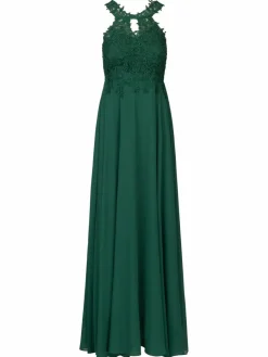 Kraimod Kleider*Damen Abendkleid grün uni