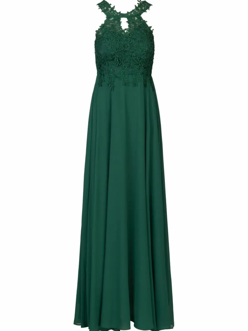 Kraimod Kleider*Damen Abendkleid grün uni