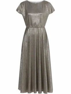 Swing Kleider*Damen Abendkleid gold silber uni