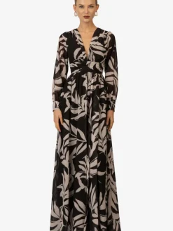 Kraimod Kleider*Damen Abendkleid schwarz gemustert