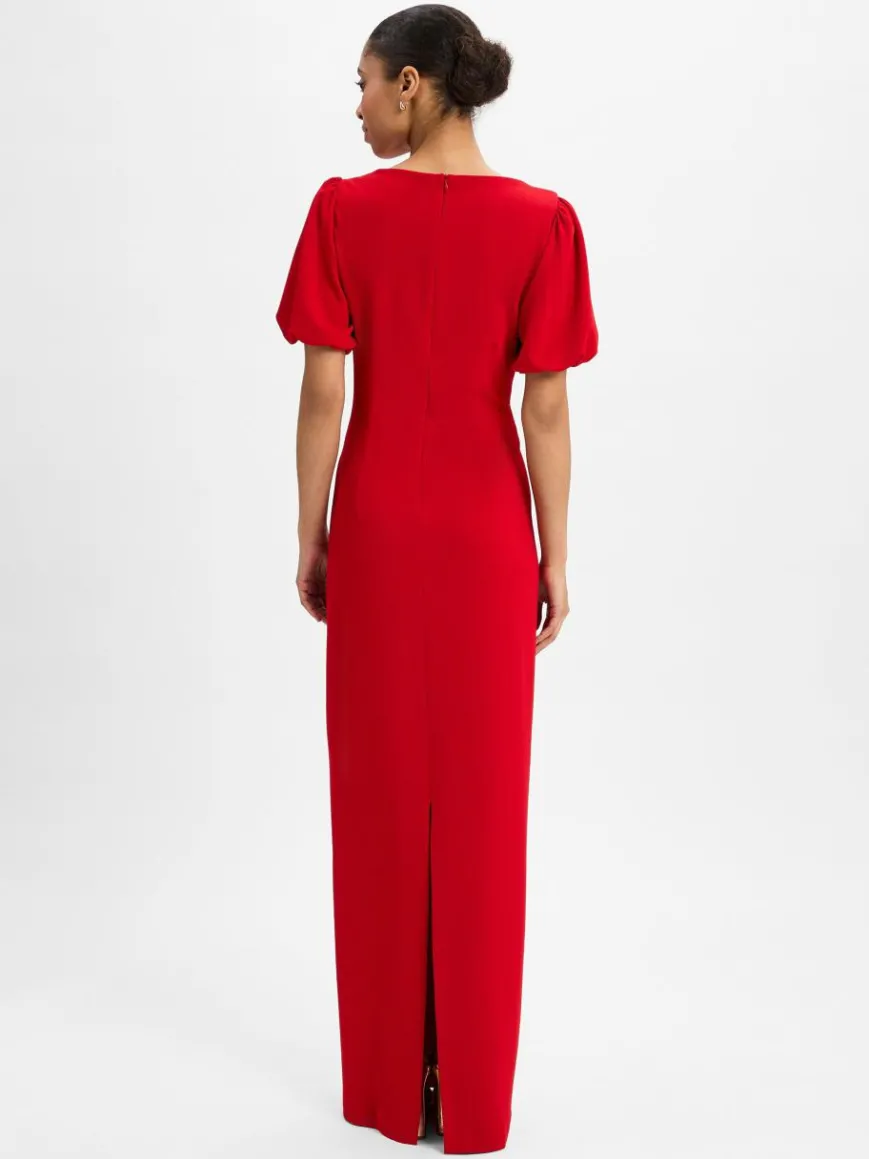 Swing Kleider*Damen Abendkleid rot uni